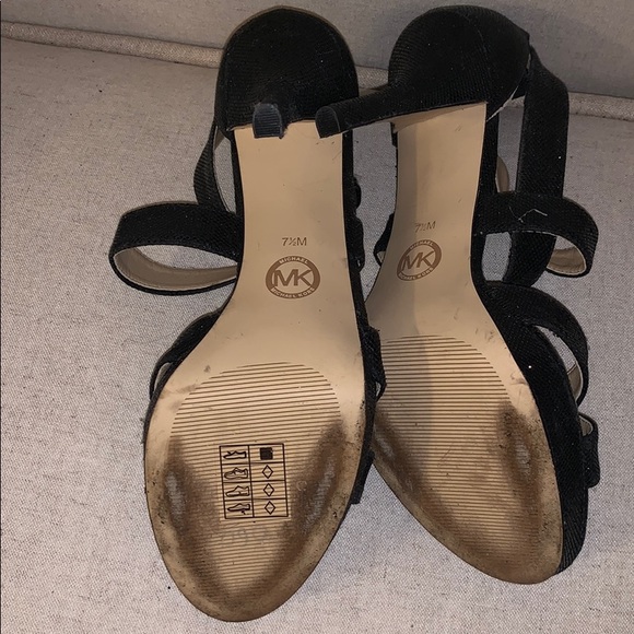 Michael by Michael Kors Black Strappy Stilettos - Picture 4 of 7